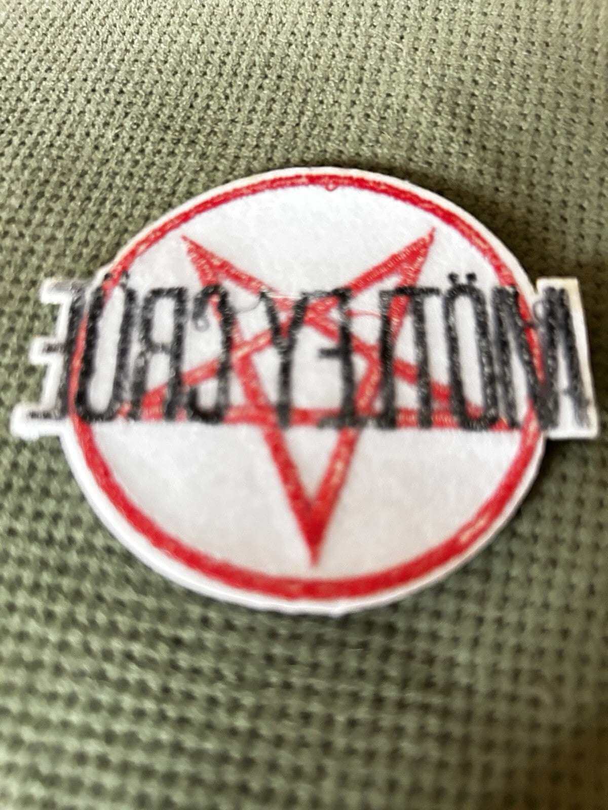 Motley Crue Music Rock Band round iron-on concert patch 3.25 inch