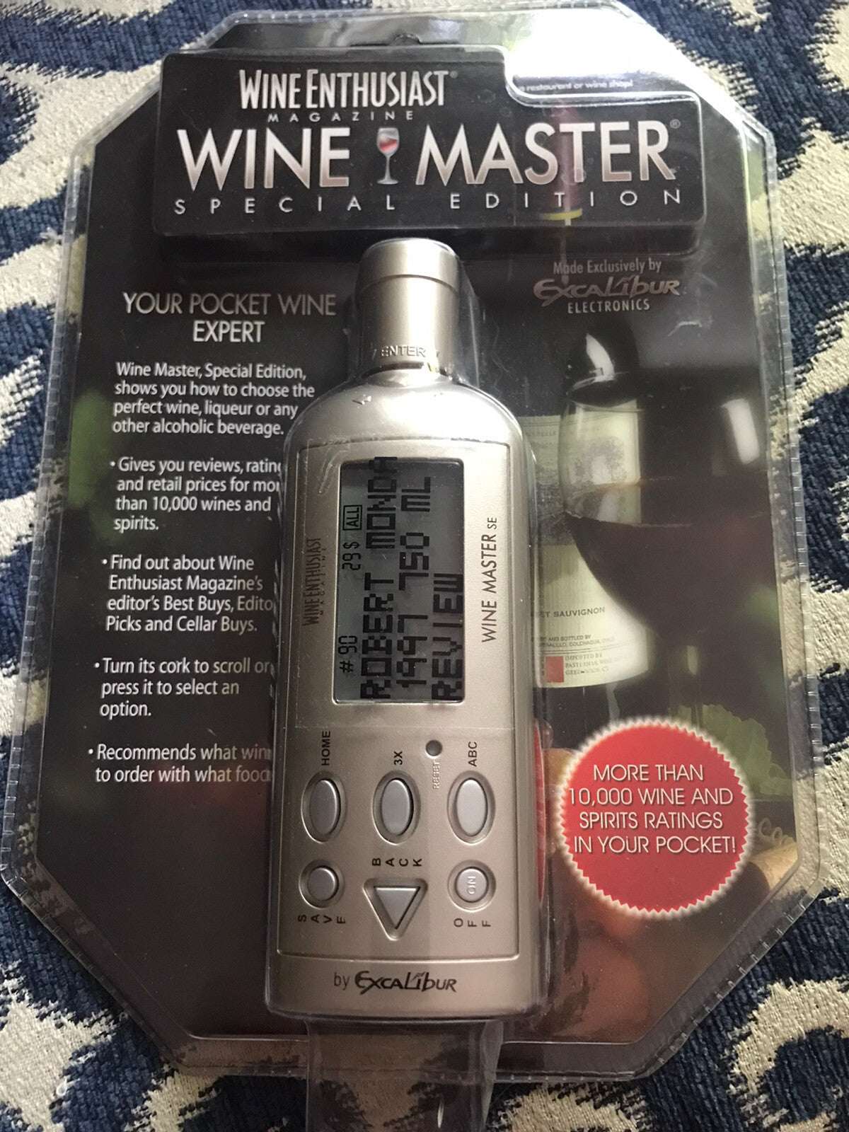 Wine Enthusiast Magazine Wine Master Special Edition silver cover by Excalibur Electronics