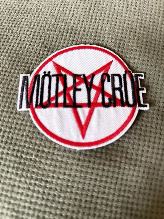 Motley Crue Music Rock Band iron-on 3.25-inch round concert patch