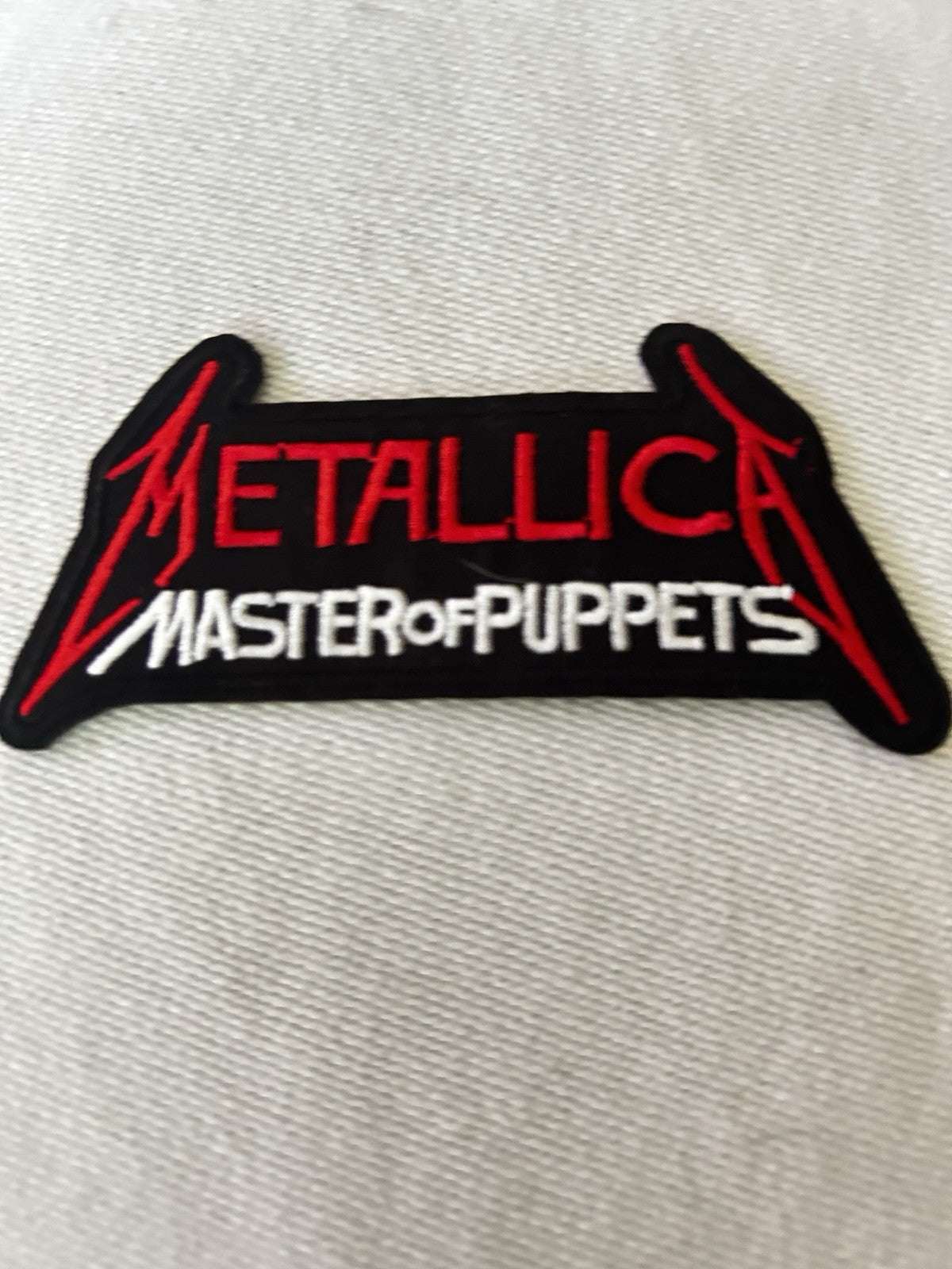Metallica embroidered sew-on patch Master of Puppets design heavy metal band iron-on badge