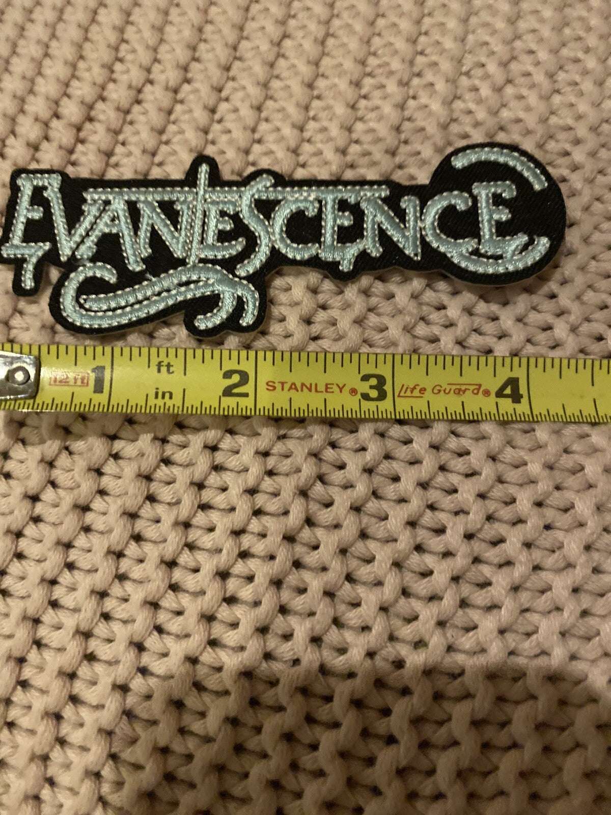 Evanescence embroidered patch 4.5 by 2 inches iron-on or sew-on design