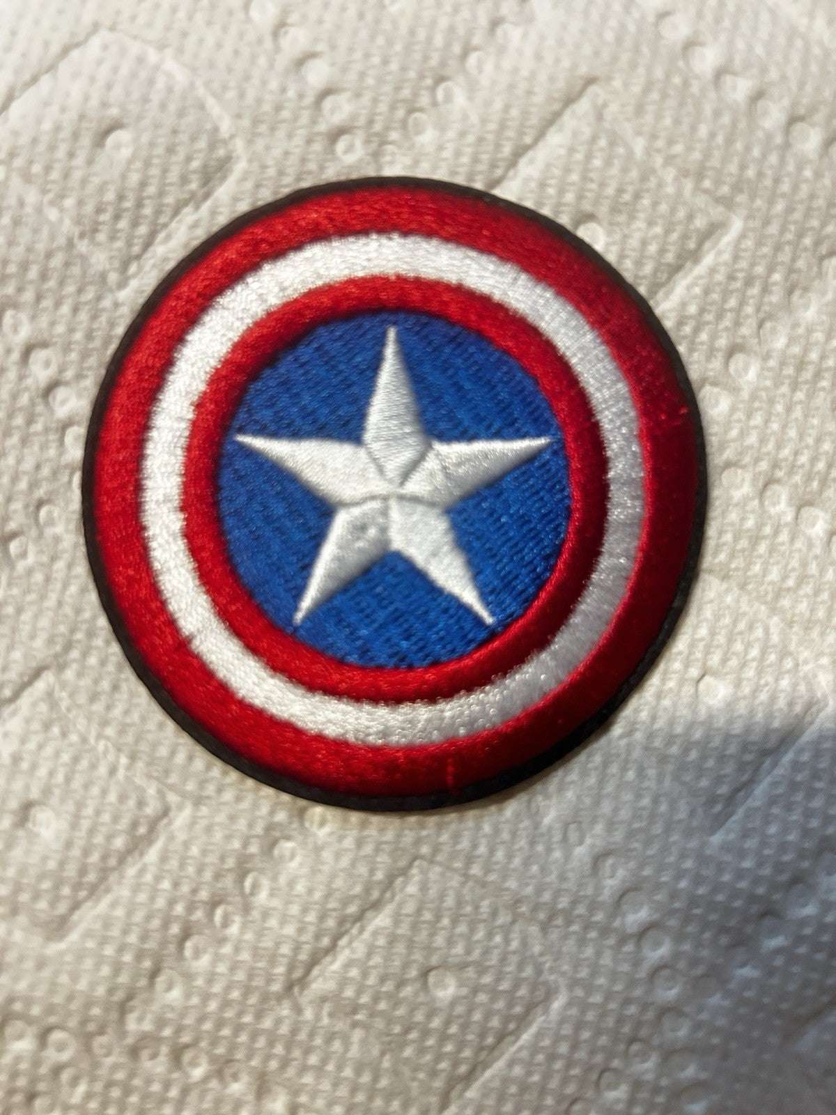 Captain America Shield Logo embroidered iron-on patch 2.75x2.75 inches for accessories and apparel