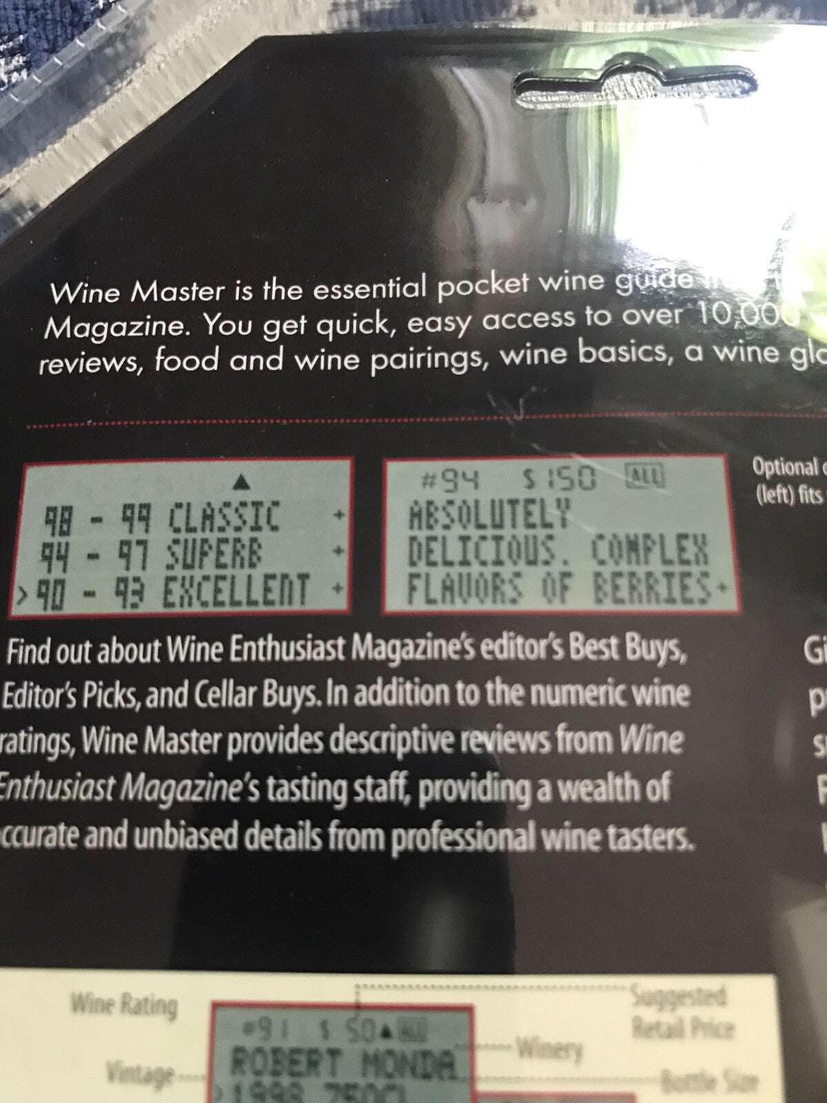 Silver Wine Enthusiast Magazine Wine Master Special Edition 415-SE-04-CS by Excalibur Electronics