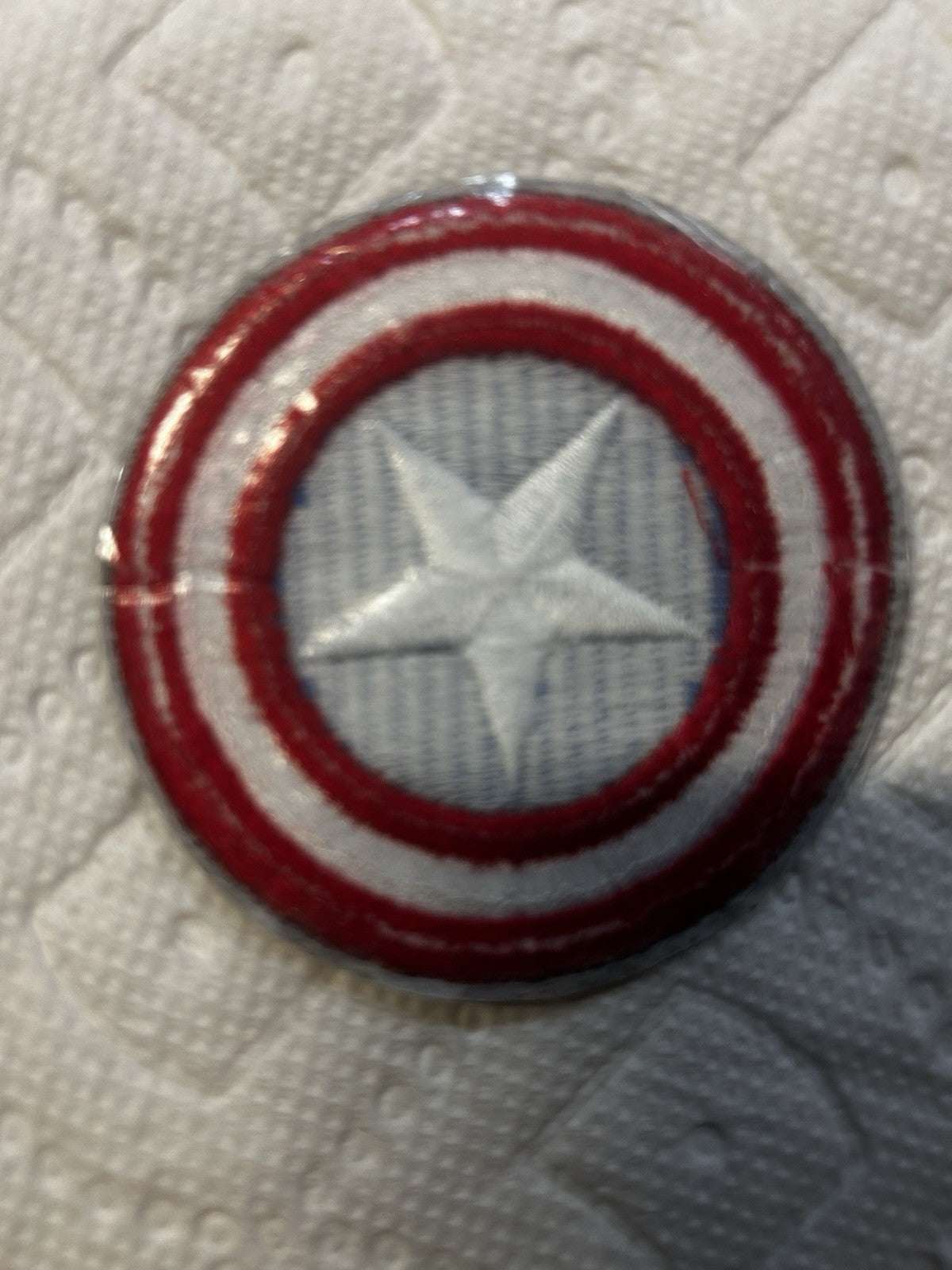 Captain America Shield Logo embroidered iron-on patch 2.75 inch round