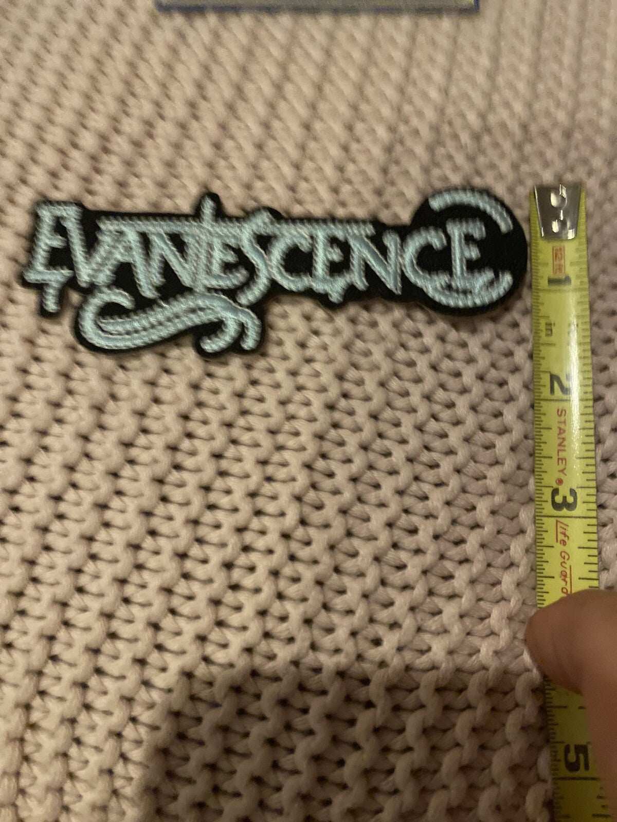 Evanescence embroidered patch 4.5 by 2 inches iron-on and sew-on design