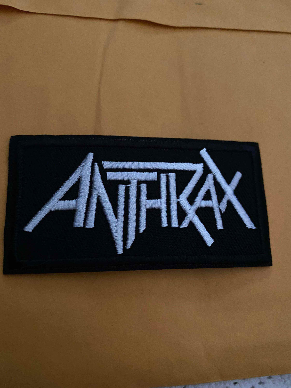 Anthrix Logo Anthrax logo embroidered block style
